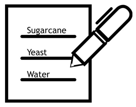 Main ingredients to make Rum